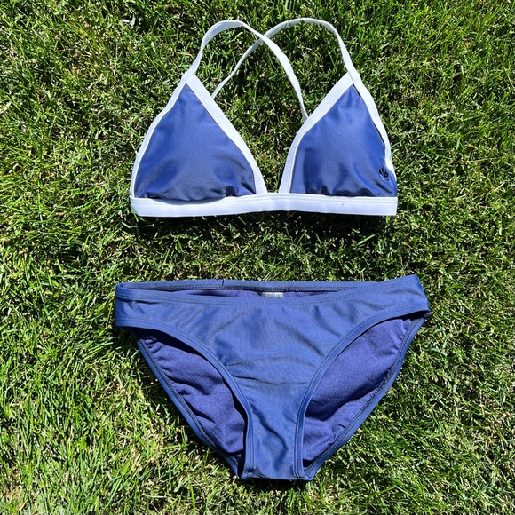 Hapari Swim Hapari Navy Blue Bikini Swimsuit Size S Poshmark